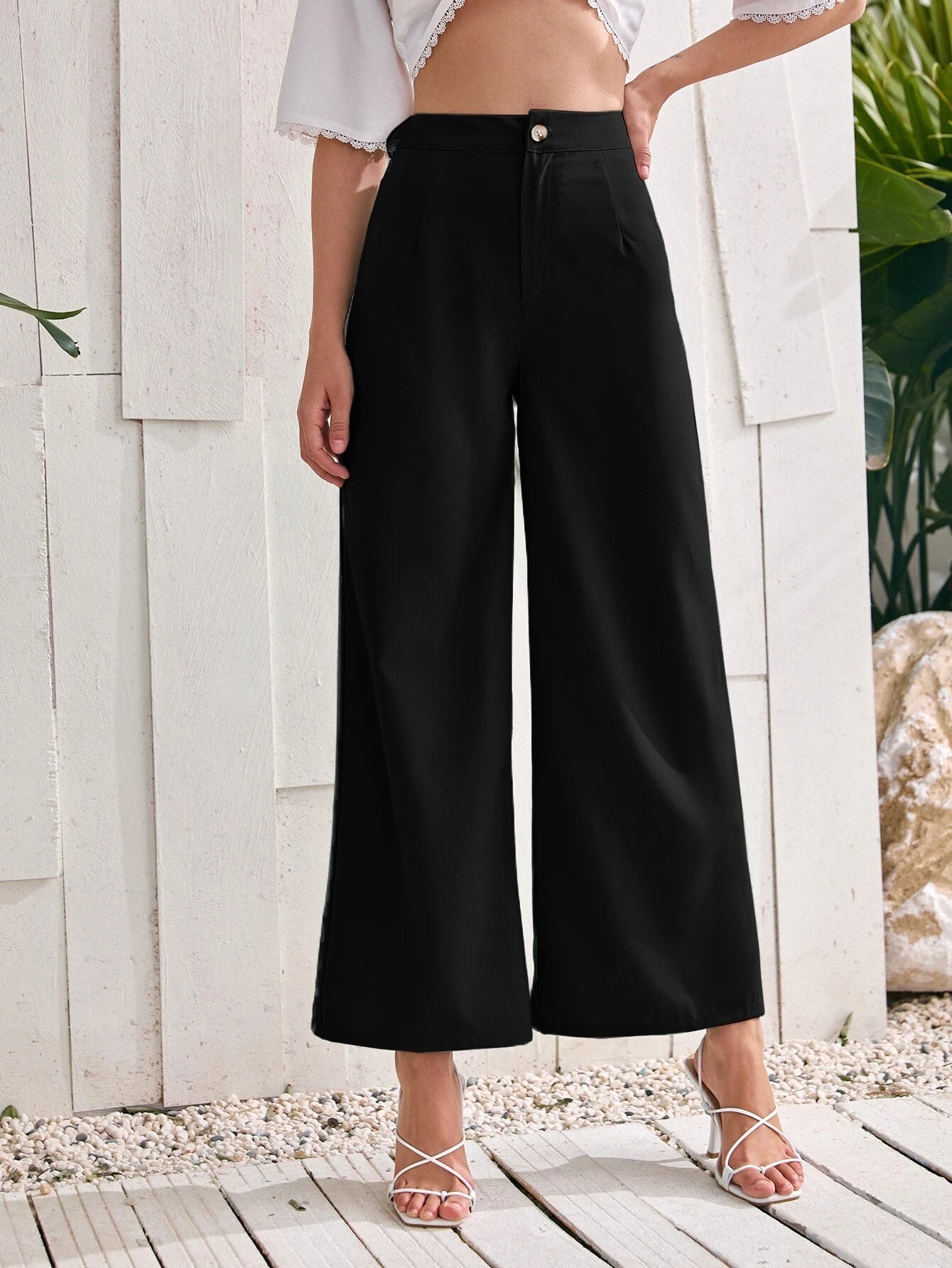 Privé Women'S Solid Color Loose Fit Pants