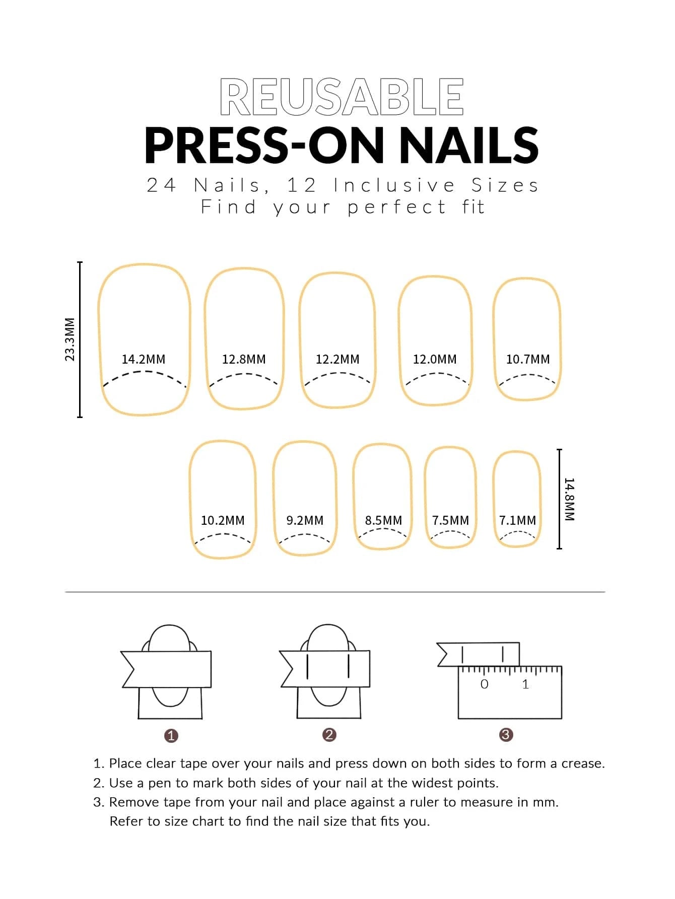 Upgrade Your Appearance: 24Pcs/Set Short Oval Shaped Ice-Clear & Pink & White Ombre False Nails, Suitable for Party, Dance & Daily Style Wear