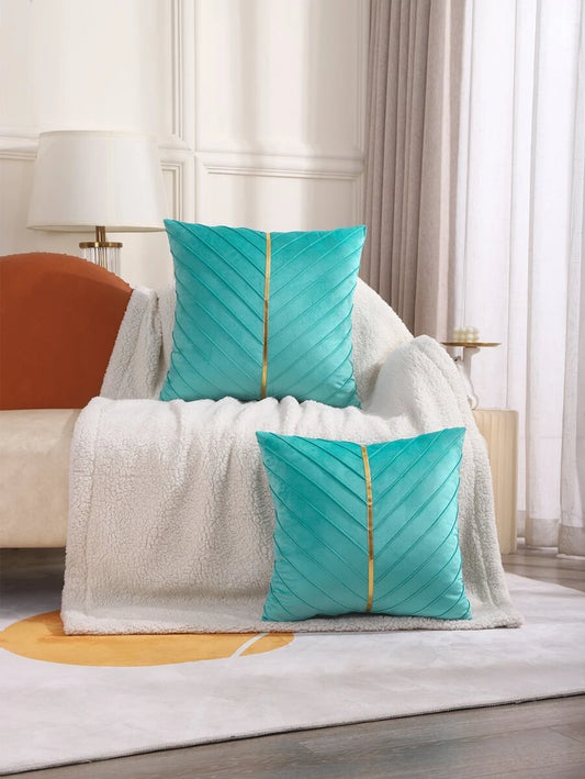 SHEIN Miater غطاء وسادة بدون حشو بلون أزرق 1 قطعة