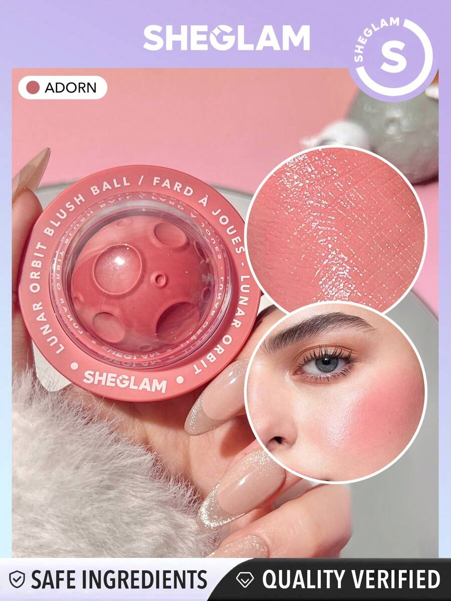 SHEGLAM أحمر الخدود Lunar Orbit Blush Ball-Adorn عيد الميلاد شتاء عيد الشكر