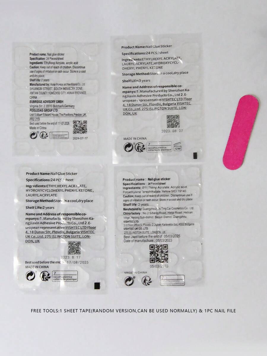 ارفعي من أناقتك مع 24 قطعة من الأظافر الاصطناعية الفرنسية باللون الأبيض الرمادي اللامع للأظافر بشكل اللوز الطويل