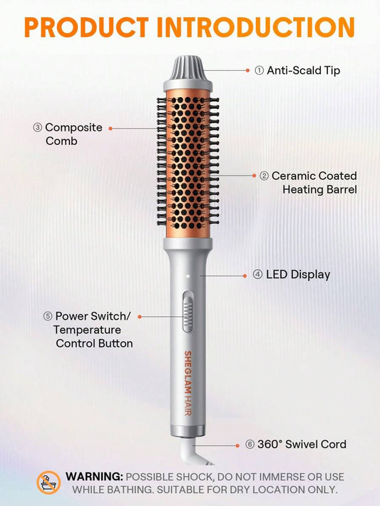 SHEGLAM HAIR It-Curl فرشاة حرارية