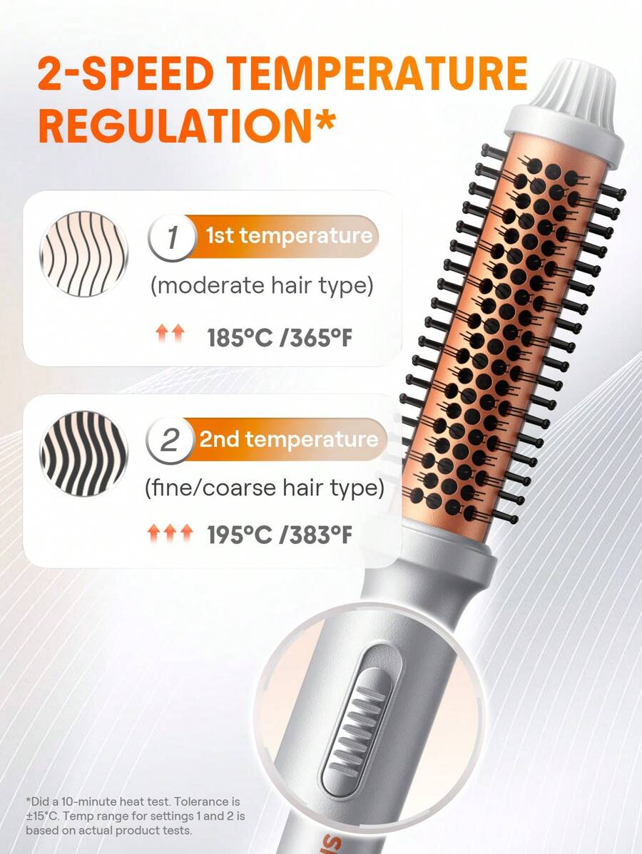 SHEGLAM HAIR فرشاة تصفيف حرارية شي جلام - 32 مم، فرشاة تجعيد الشعر وتكثيف الجذور، بتسخين سريع، أسنان مشط مطورة، خيارين لدرجة الحرارة، تصفيف آمن بدون تلف الشعر