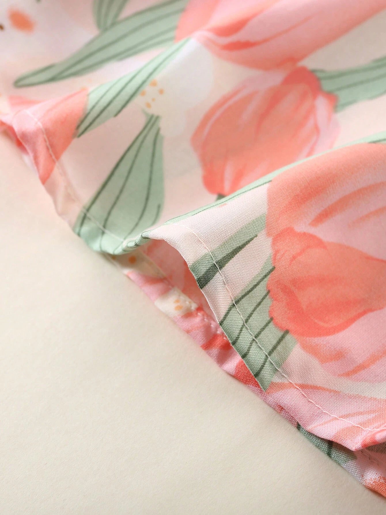 Baby Girl'S Full Print Floral Dress with Ruffled Hem and Headband