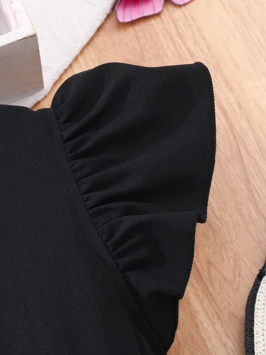 SHEIN Tween فستان بنات للفتيات المراهقات بأكمام قصيرة وطبعة زهور
