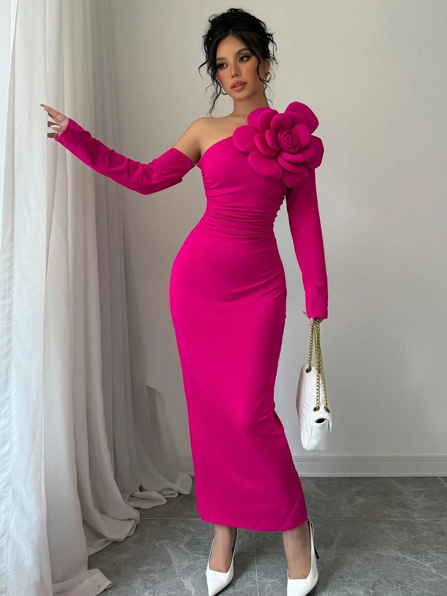 SHEIN Raffinéa فستان روز أنيق مطوي