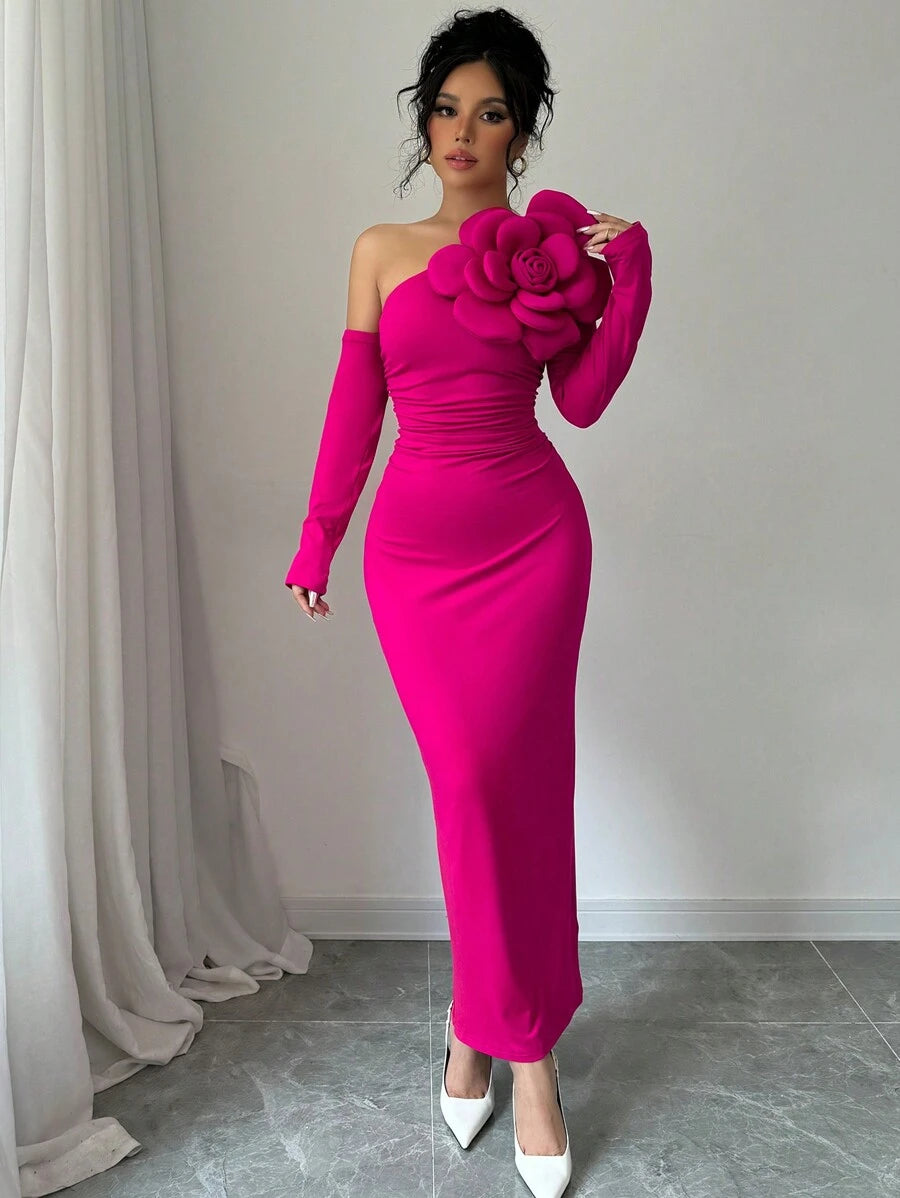 SHEIN Raffinéa فستان روز أنيق مطوي