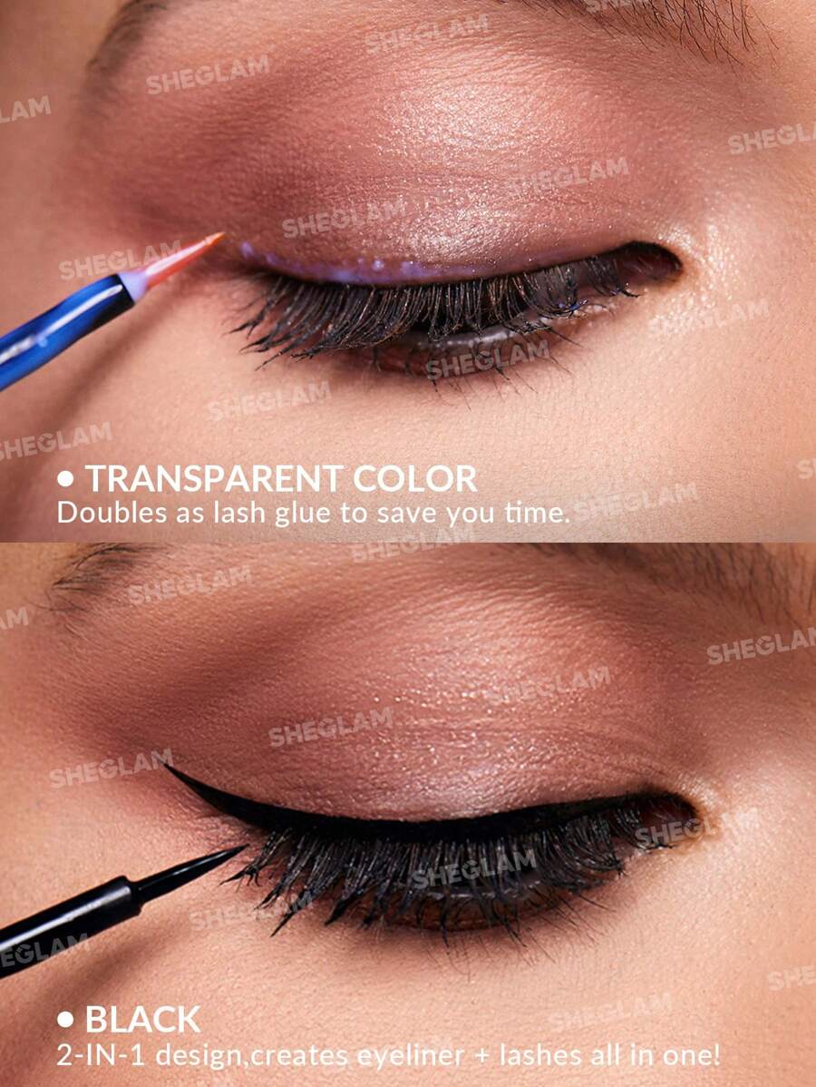 SHEGLAM لاصق رموش بلون شفاف