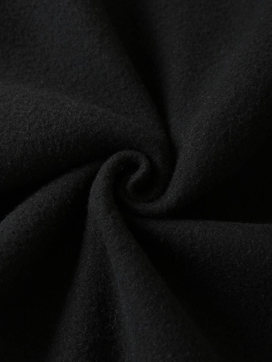 SHEIN INAWLY هودي اسود مبطن حراري