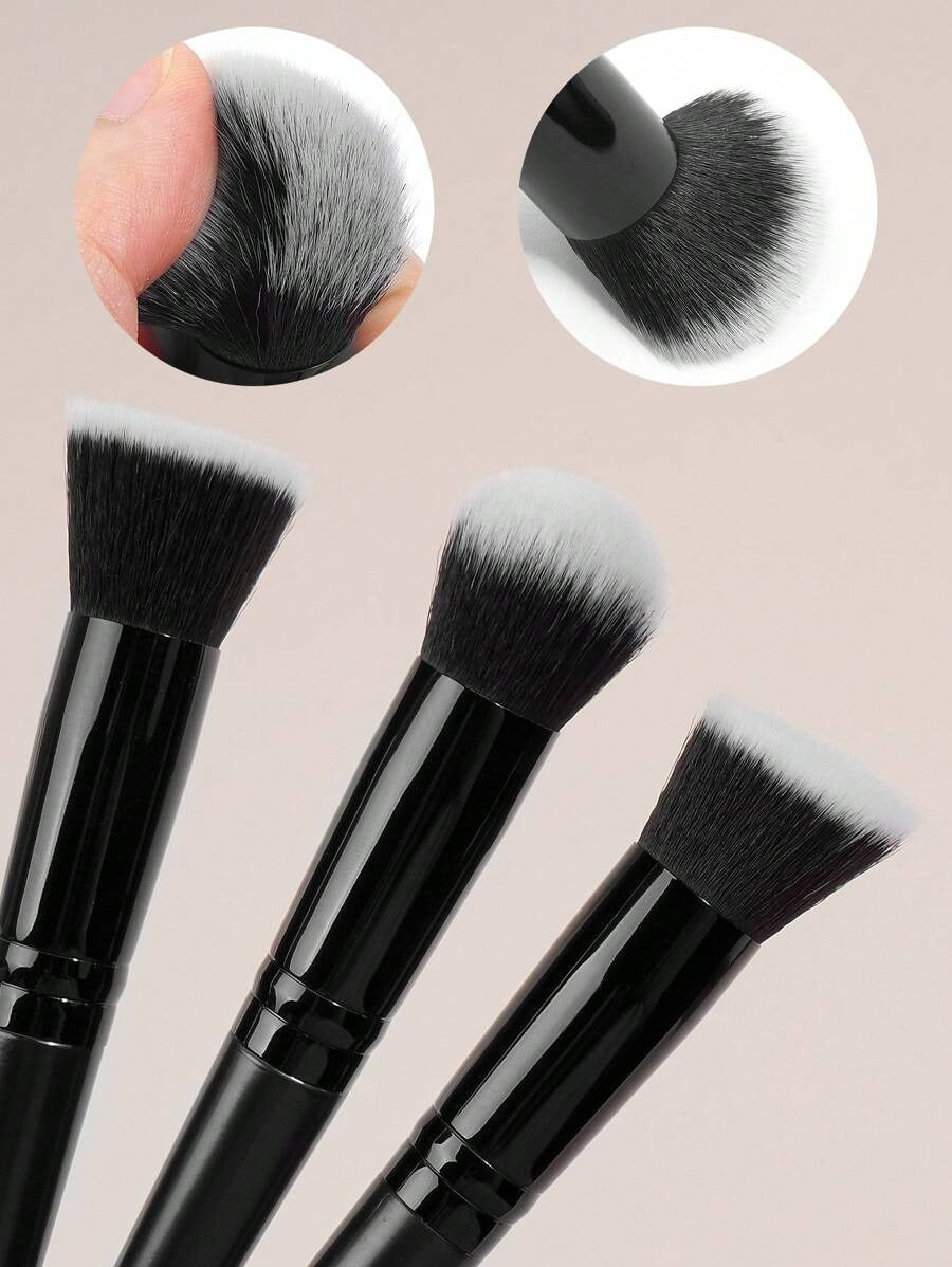 SHEIN MAANGE مجموعة فرش 3 قطع لكريم الأساس والبودرة