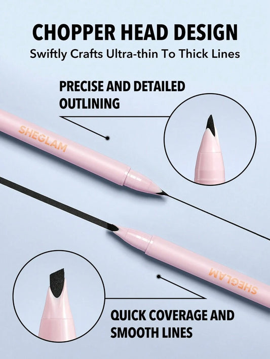 SHEGLAM Think Sharp كحل  أسود ناعم برأس مشطوف