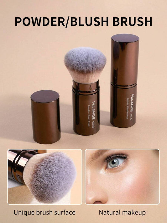 SHEIN MAANGE فرشاة ماكياج احترافية ذات رأس دائري قابلة للسحب