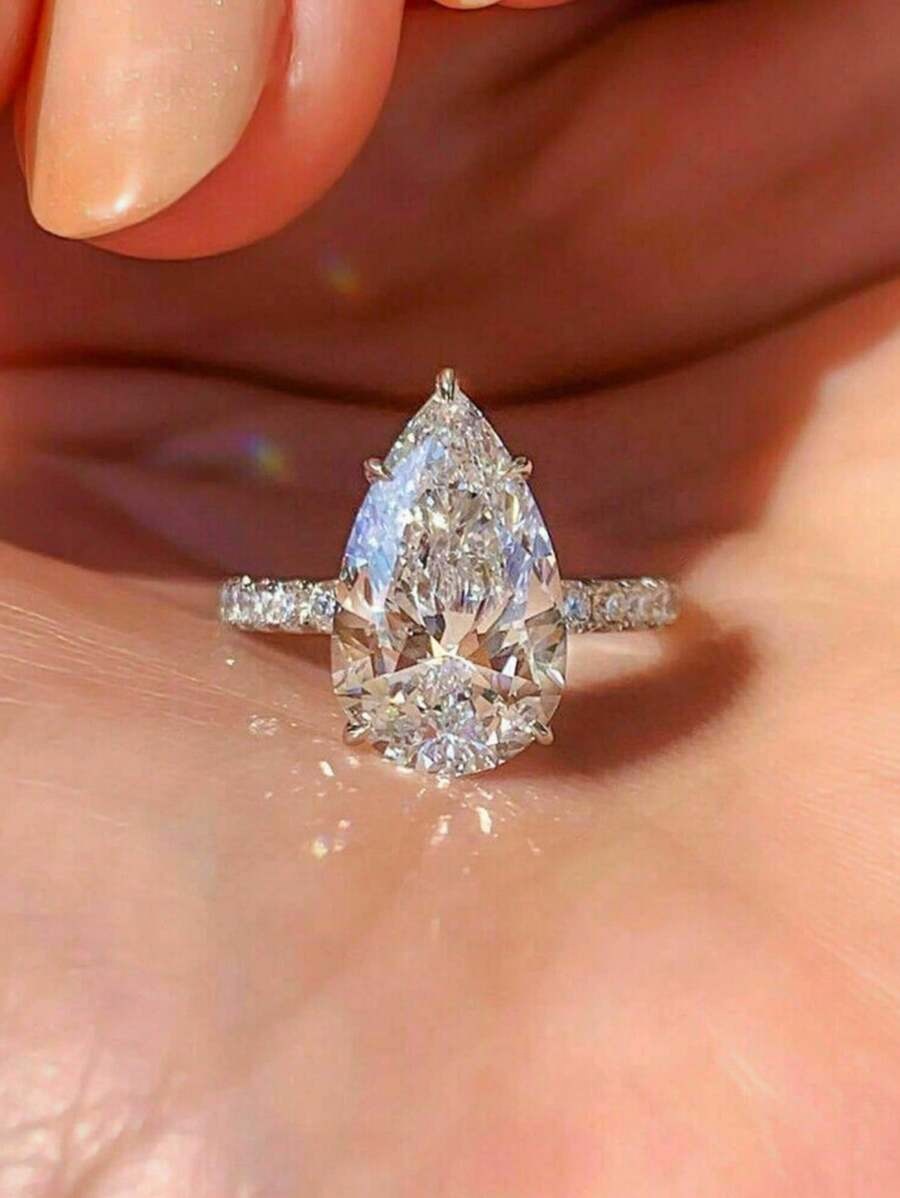 SHEIN خاتم ياقوت مزين بالفصوص ملكيًا لا يُنسى