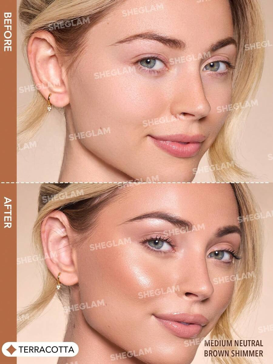 SHEGLAM Sun Beam برونزر السائل بلمعة طبيعية وتحديد يدوم
