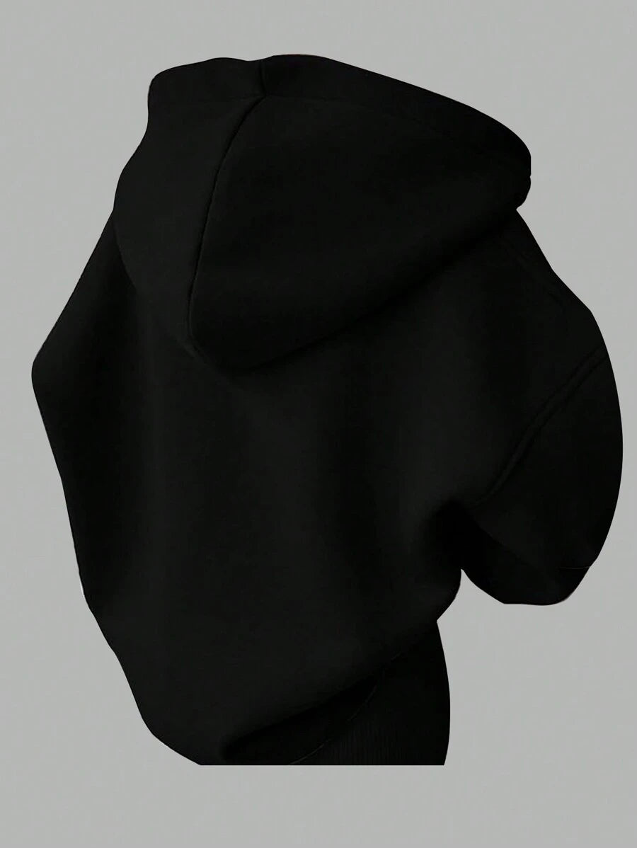 SHEIN EZwear بلوفر نسائي اسود كاجوال
