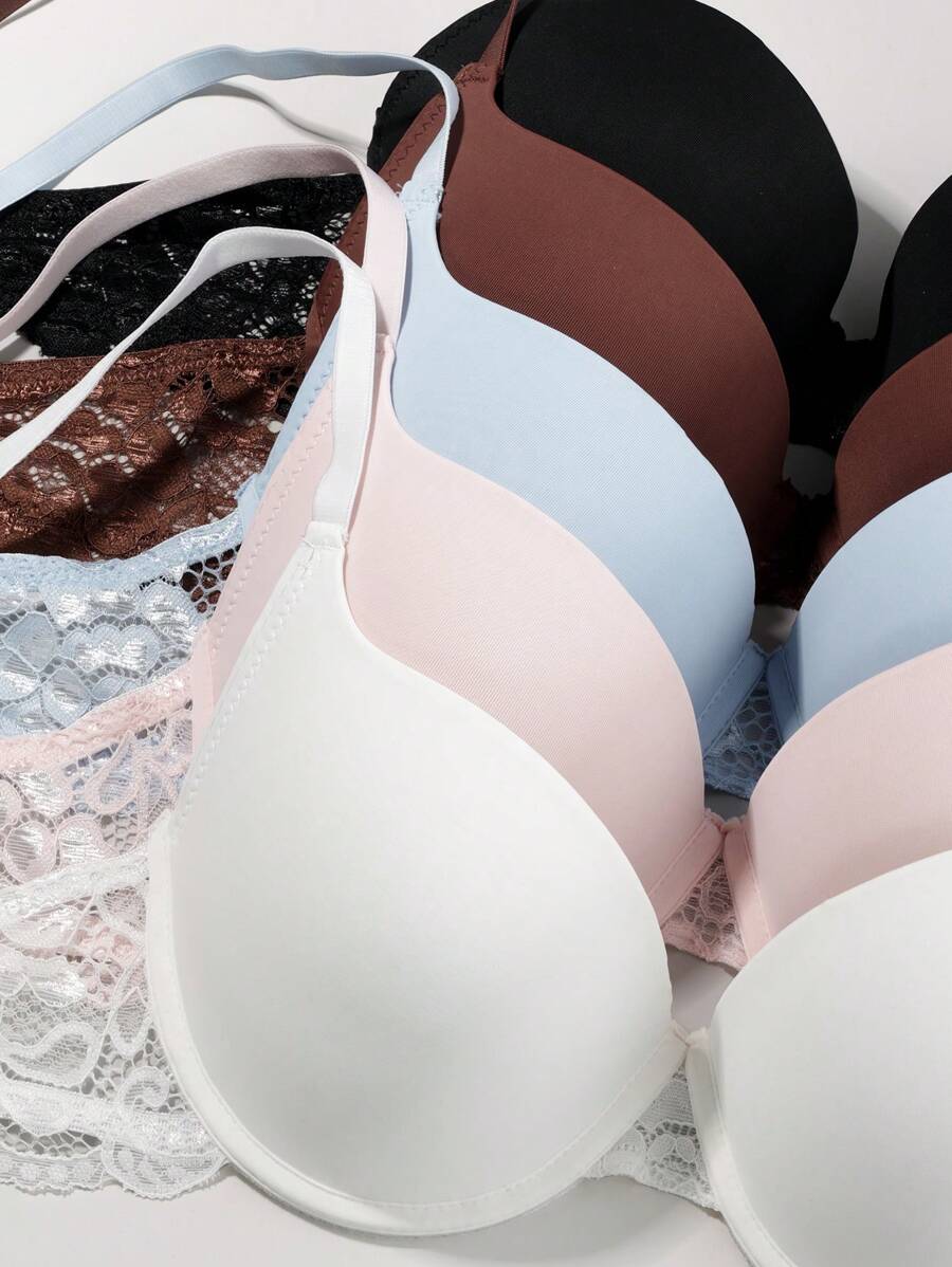 SHEIN صدريات نسائية 5 قطع مبطنة مريحة