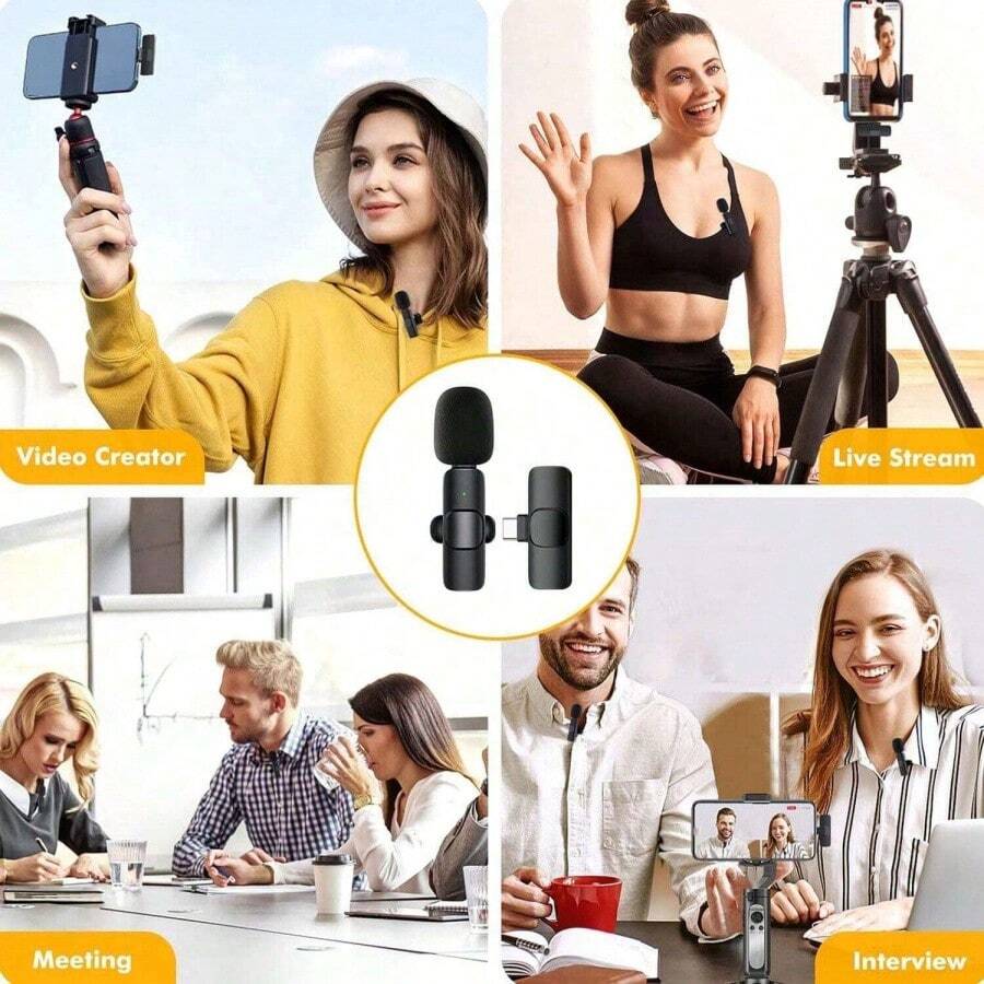 SHEIN ميكروفون لاسلكي بطقم صدري