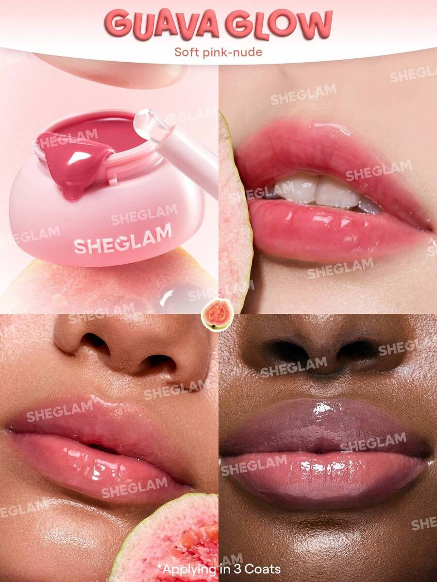 SHEGLAM Guava Glow مرطب شفاه هيدرا جيلي بوكيت