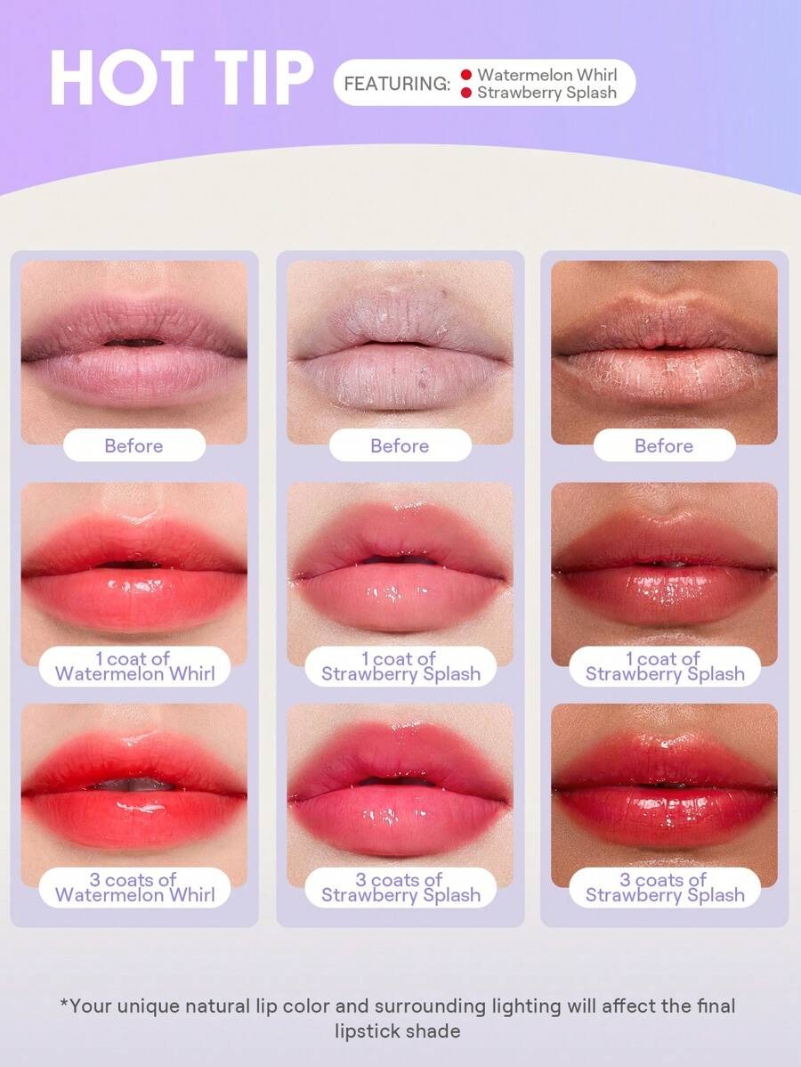 SHEGLAM Guava Glow مرطب شفاه هيدرا جيلي بوكيت