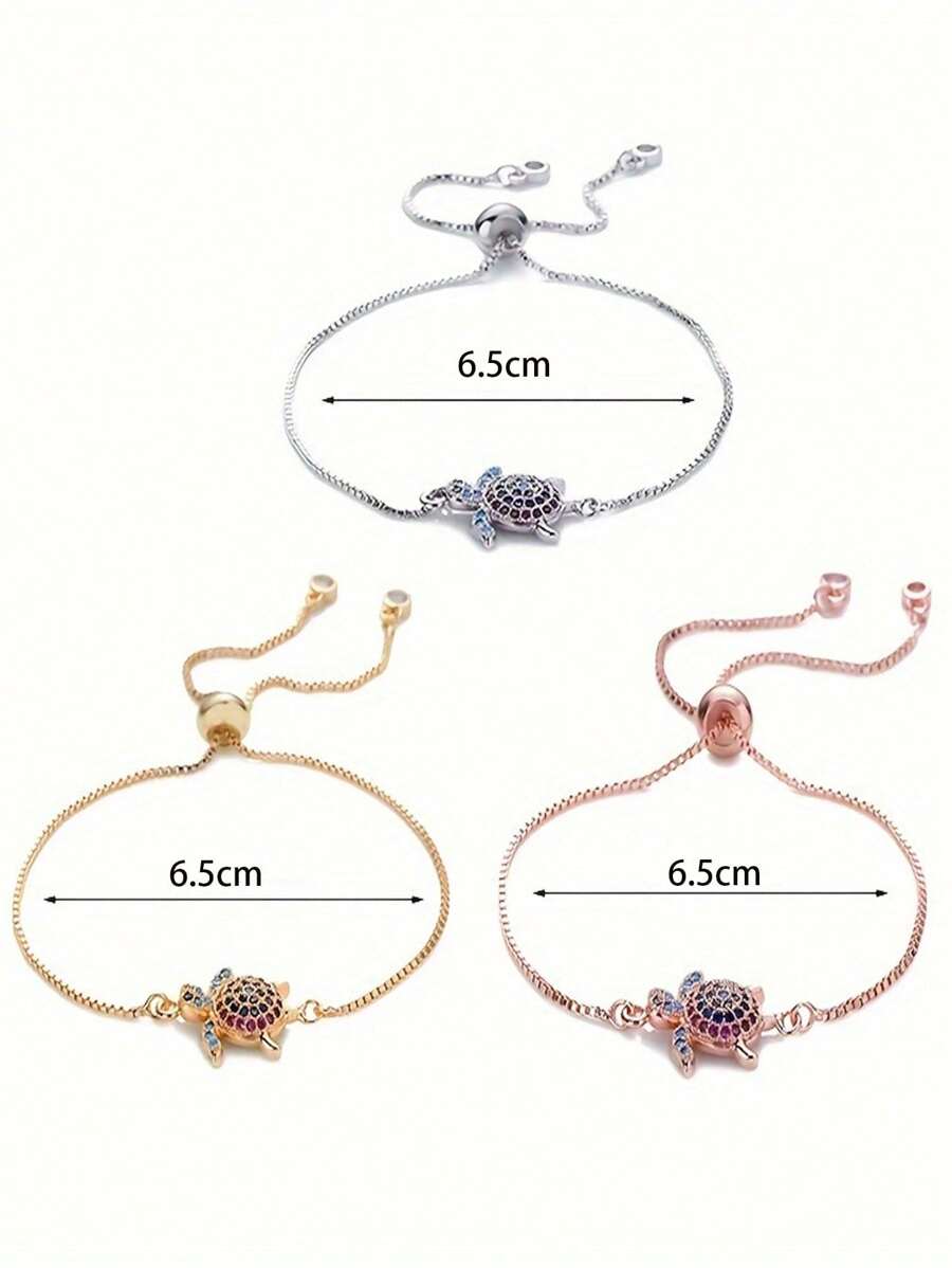 SHEIN سوار قابل للتعديل بسلحفاة بحرية ملونة