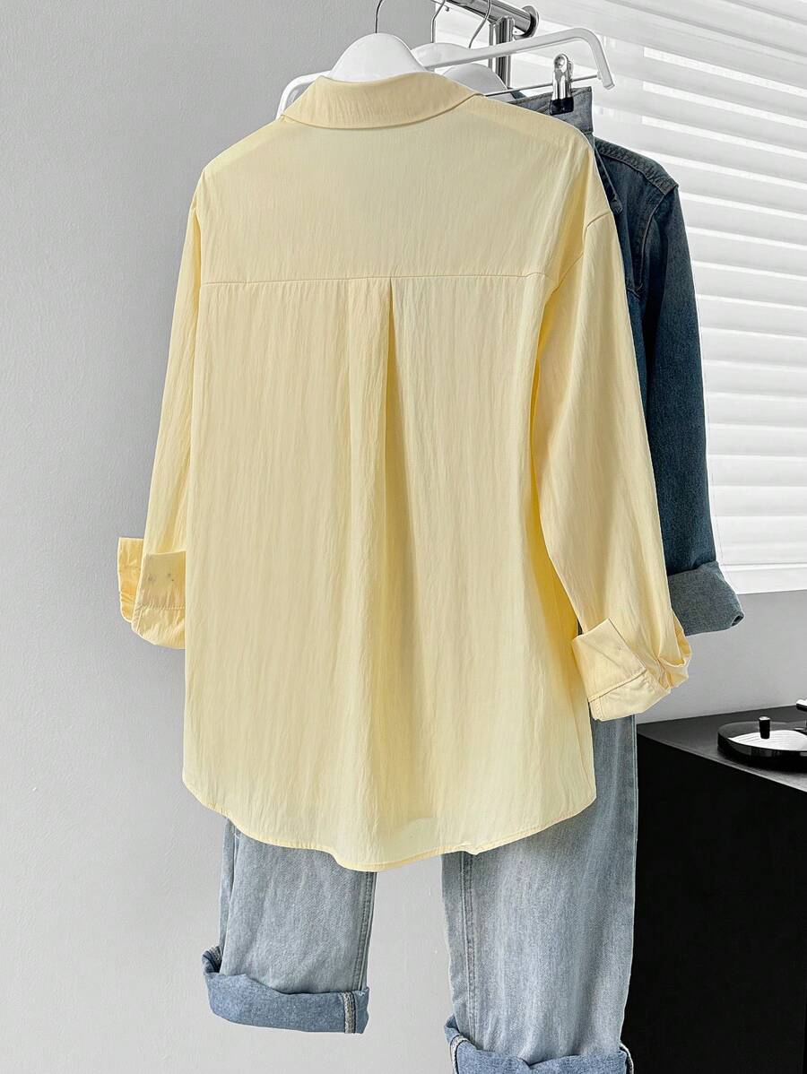 SHEIN قميص كاجوال للربيع والخريف
