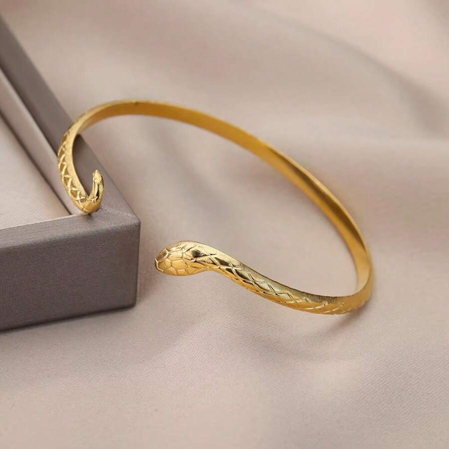 SHEIN سوار فولاذ على شكل ثعبان