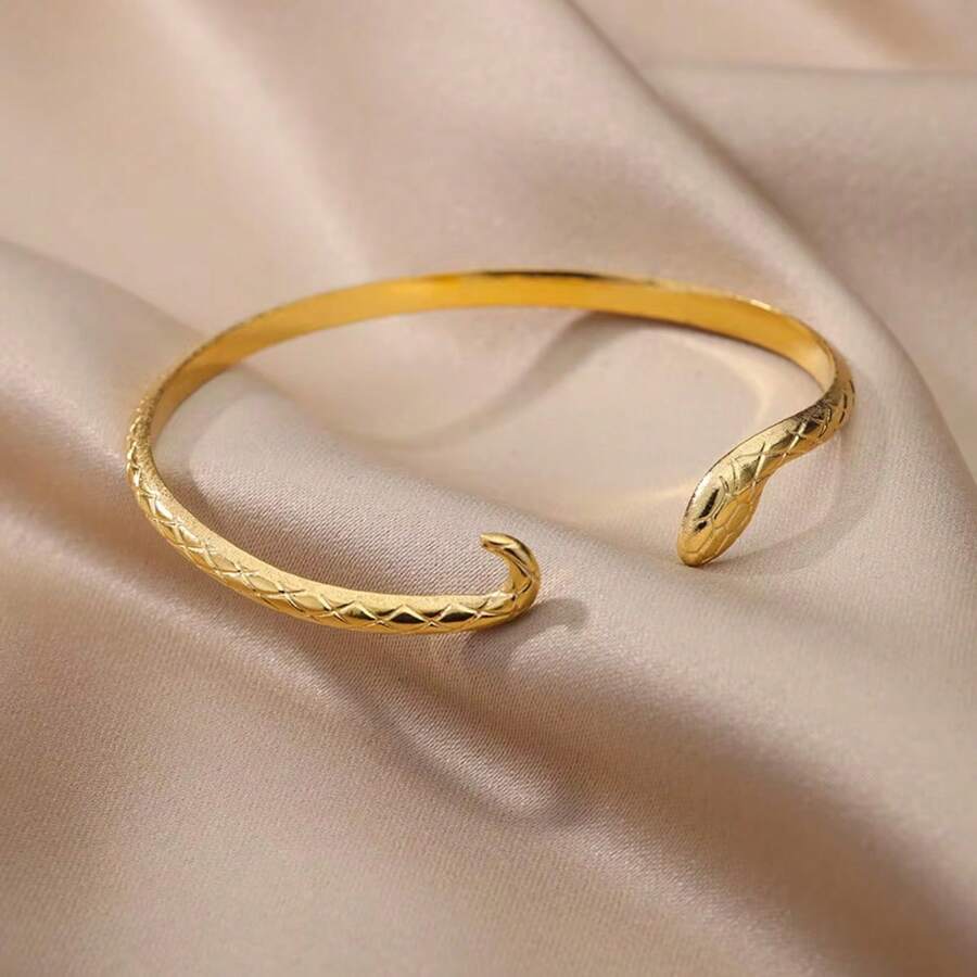 SHEIN سوار فولاذ على شكل ثعبان