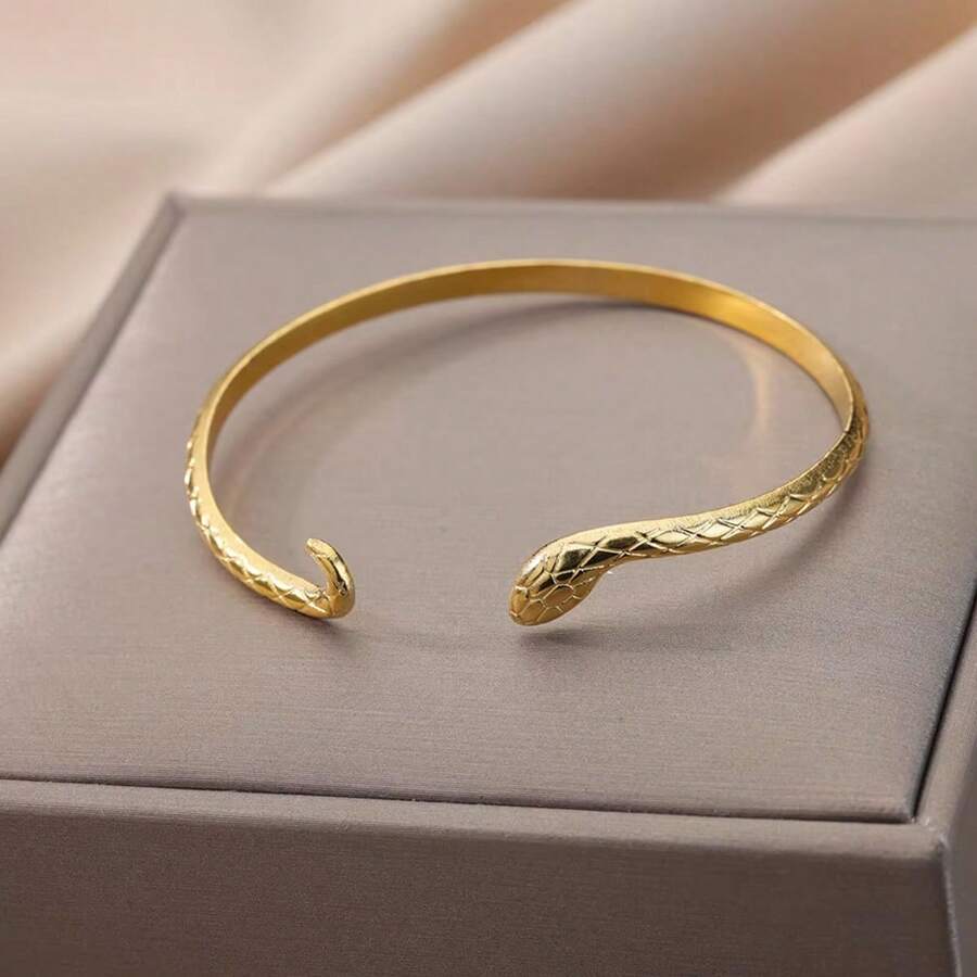 SHEIN سوار فولاذ على شكل ثعبان