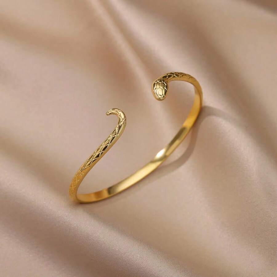 SHEIN سوار فولاذ على شكل ثعبان