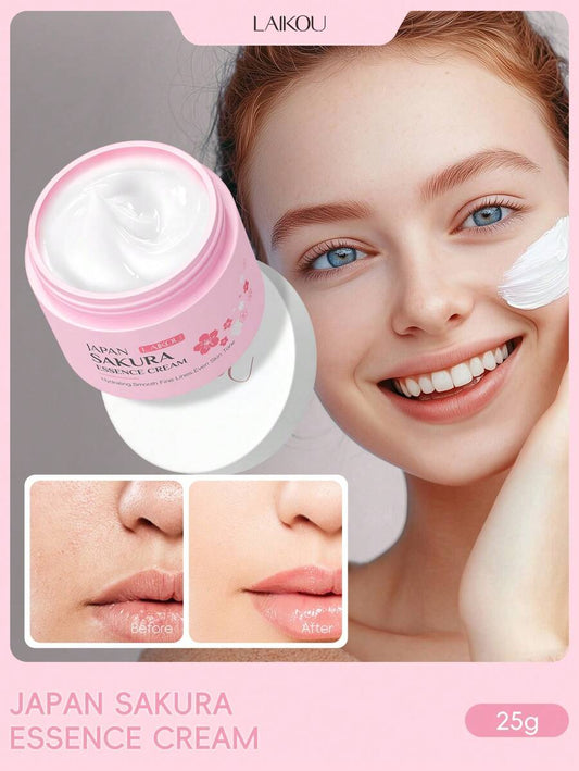 LAIKOU عبوتان من كريم عناية لايكو اليابان بجوهر الأزهار الكرزية 25 جرام