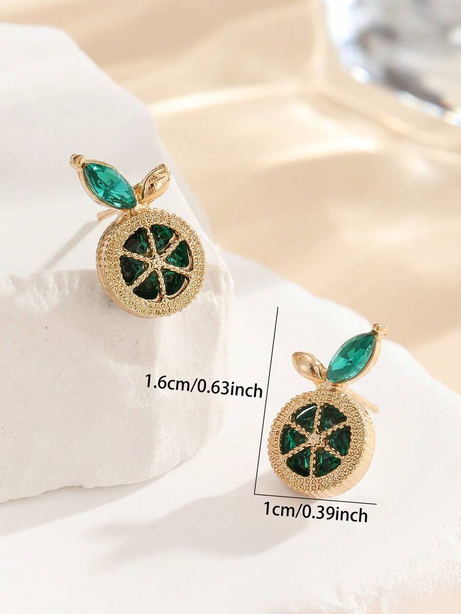 SHEIN زوج أقراط ليمون جميلة وحلوة