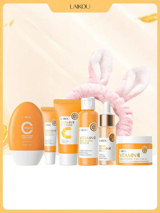 LAIKOU  C طقم عناية بالبشرة 6 قطع بفيتامين