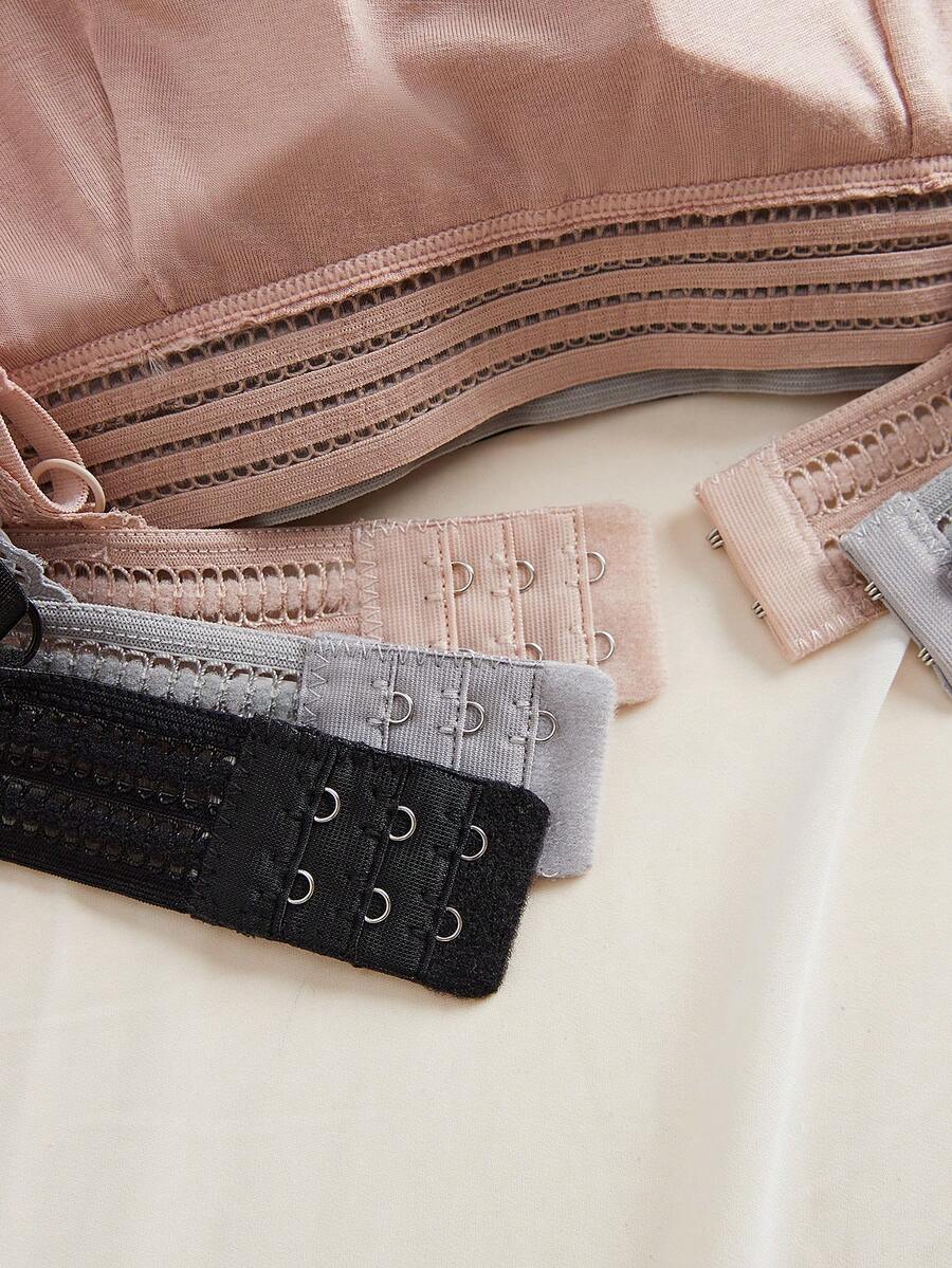SHEIN حمالات صدر فرتسية 3 اطقم بدون سلك