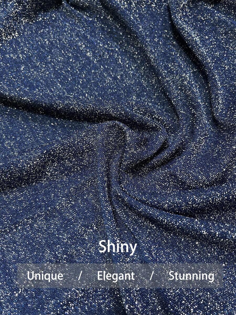SHEIN Elenzga فستان ماكسي أنيق بشق عالٍ من جيرسيه