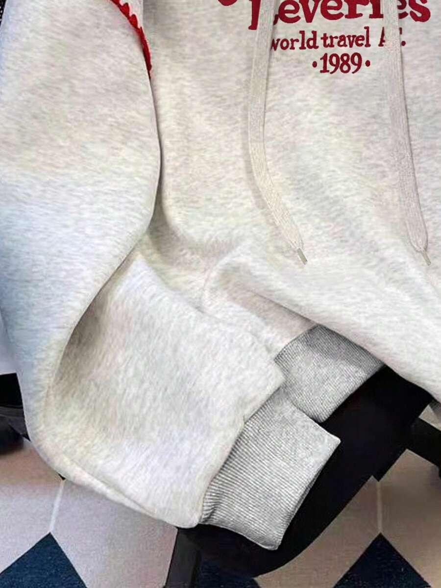 SHEIN INAWLY هودي ملون بسحاب بتصميم بسيط عصري