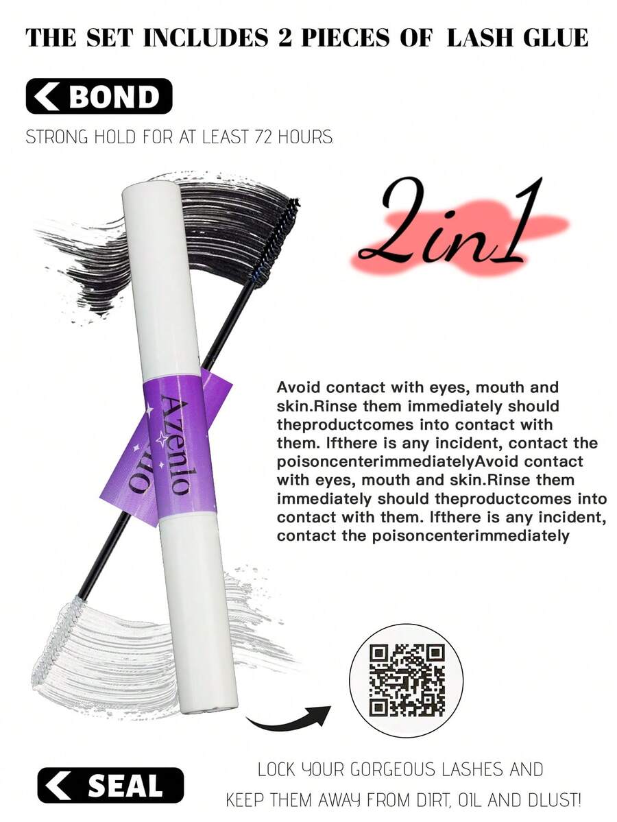 SHEIN AZENLO طقم رموش عنقودية (120 قطعة مجعد )