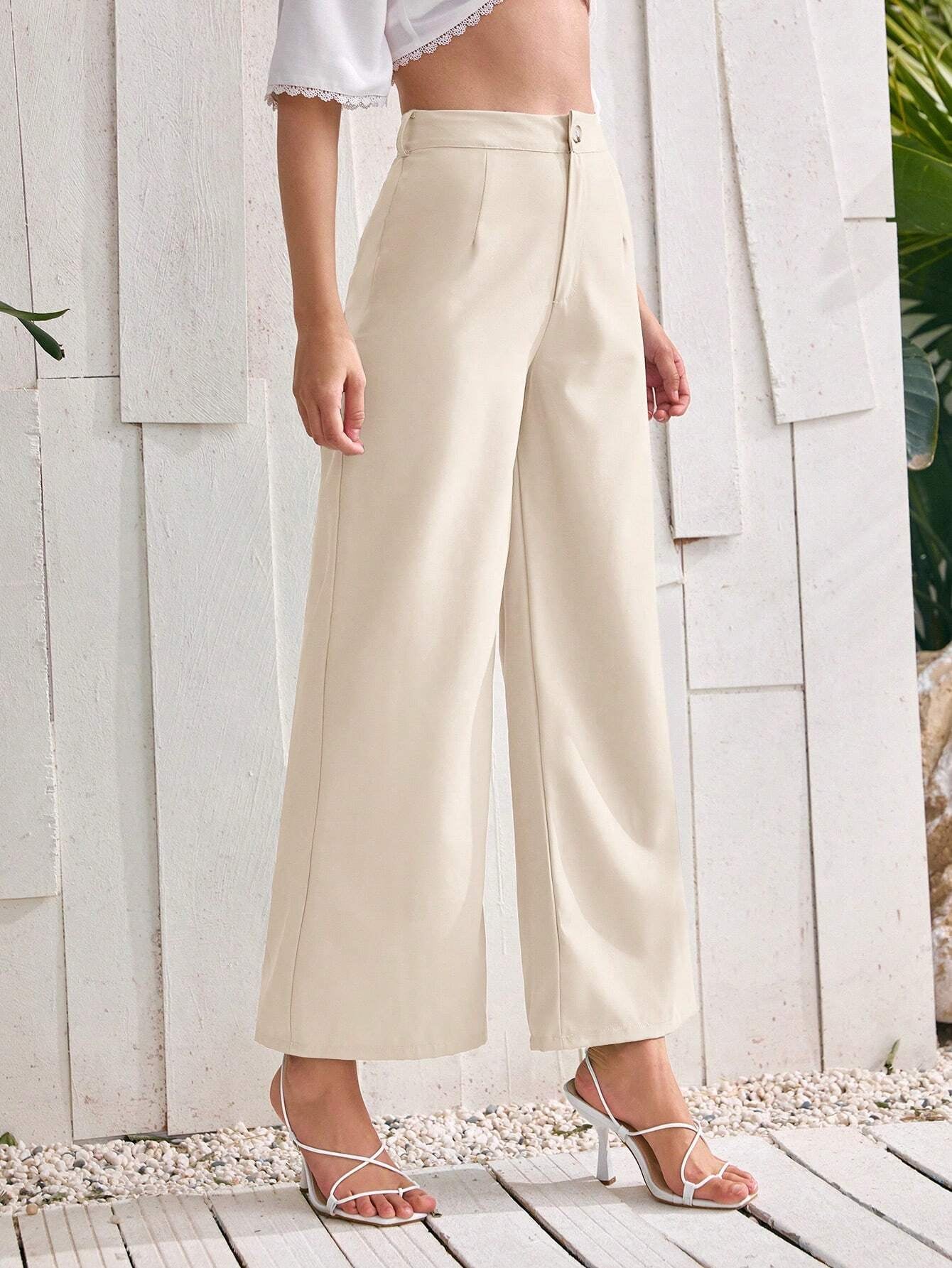 Privé Women'S Solid Color Loose Fit Pants