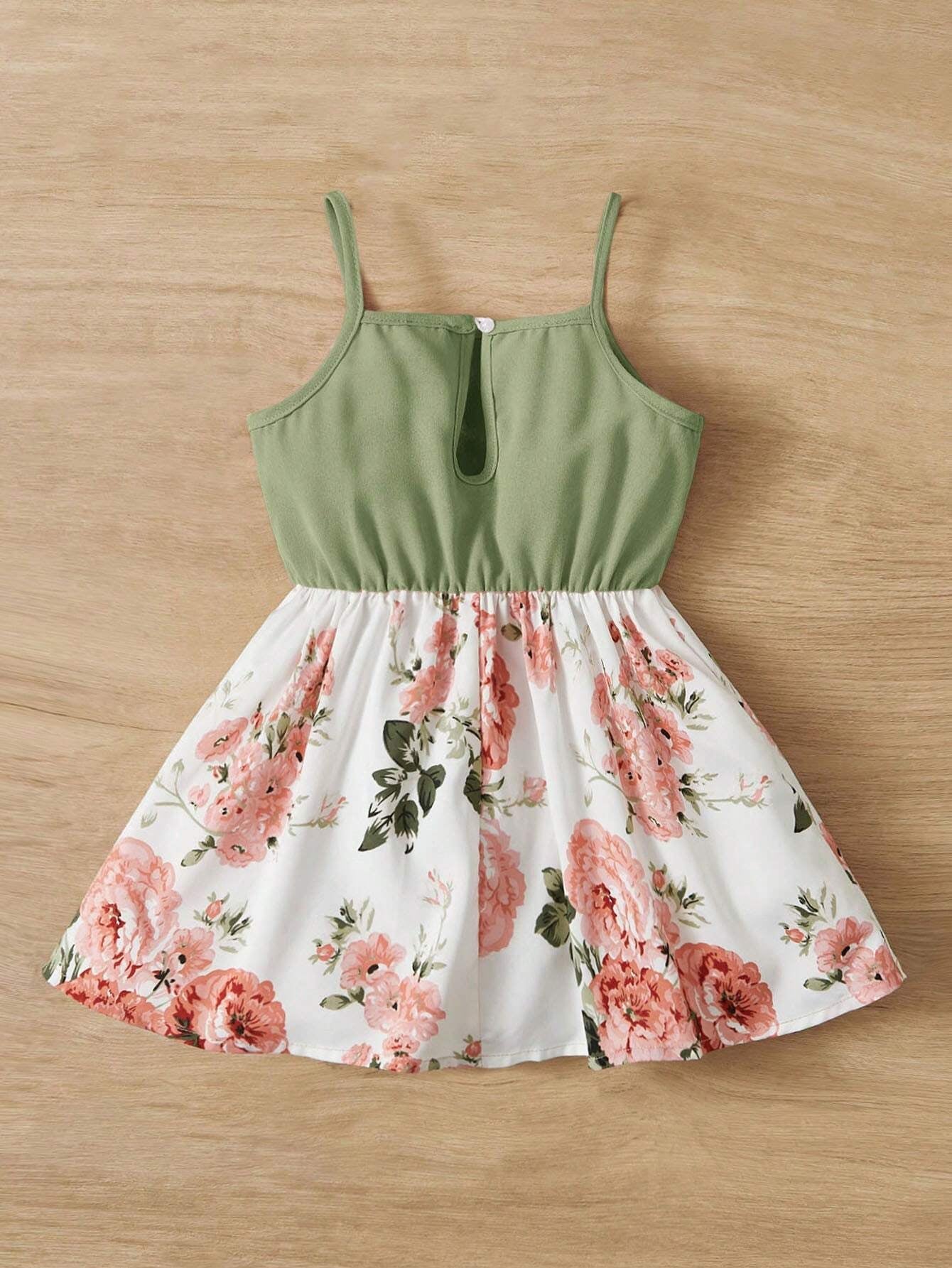 Baby Girl Floral Printed Cami Dress