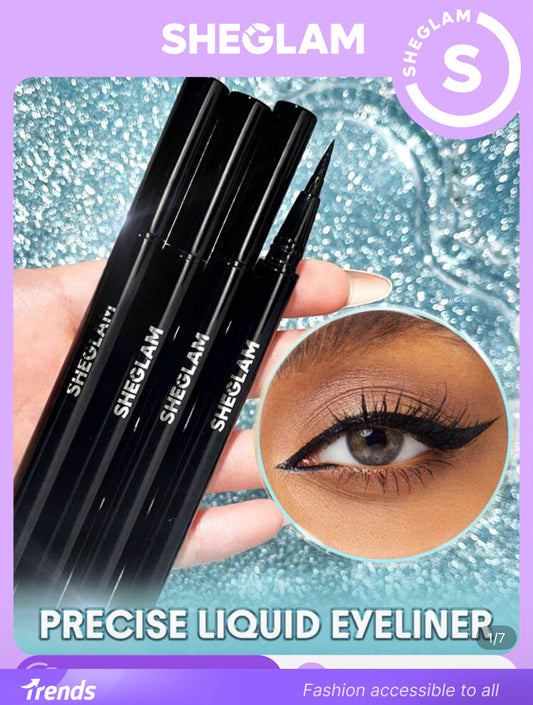 SHEGLAM Pro Precision كحل سائل أسود مقاوم للماء وعالي الصبغة