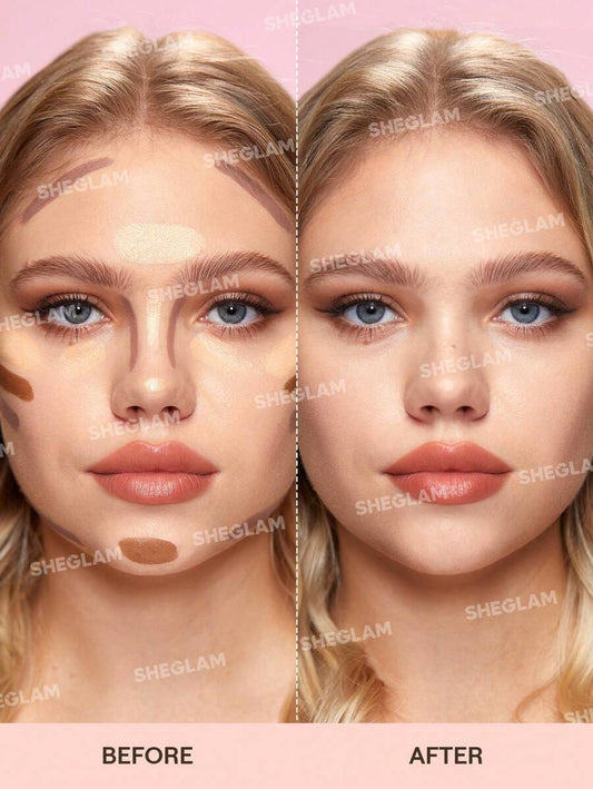 SHEGLAM قلم تحديد الوجه متعدد الألوان 6 ألوان