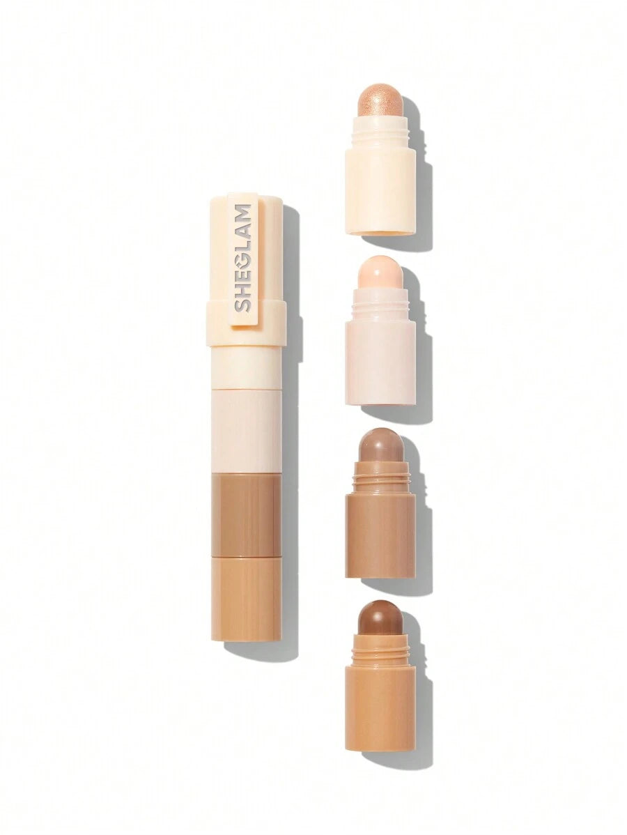 SHEGLAM قلم تحديد الوجه متعدد الألوان 6 ألوان