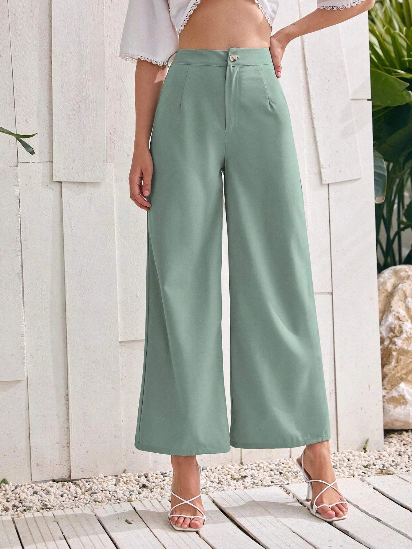 Privé Women'S Solid Color Loose Fit Pants