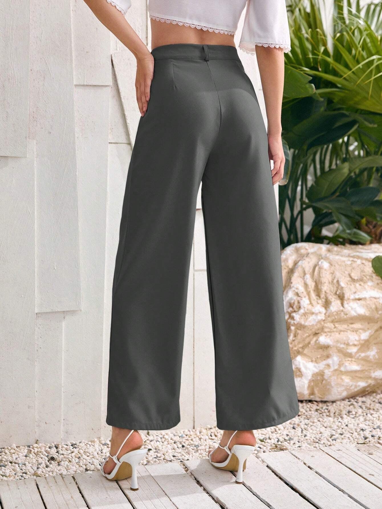 Privé Women'S Solid Color Loose Fit Pants