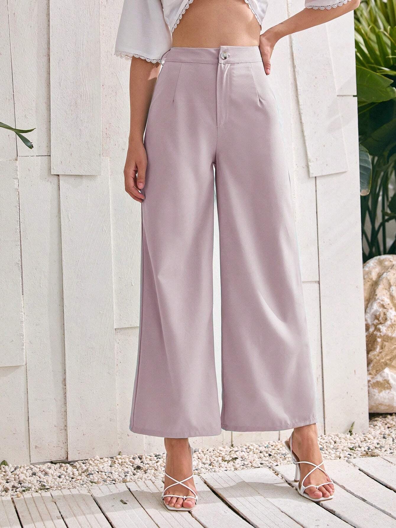 Privé Women'S Solid Color Loose Fit Pants