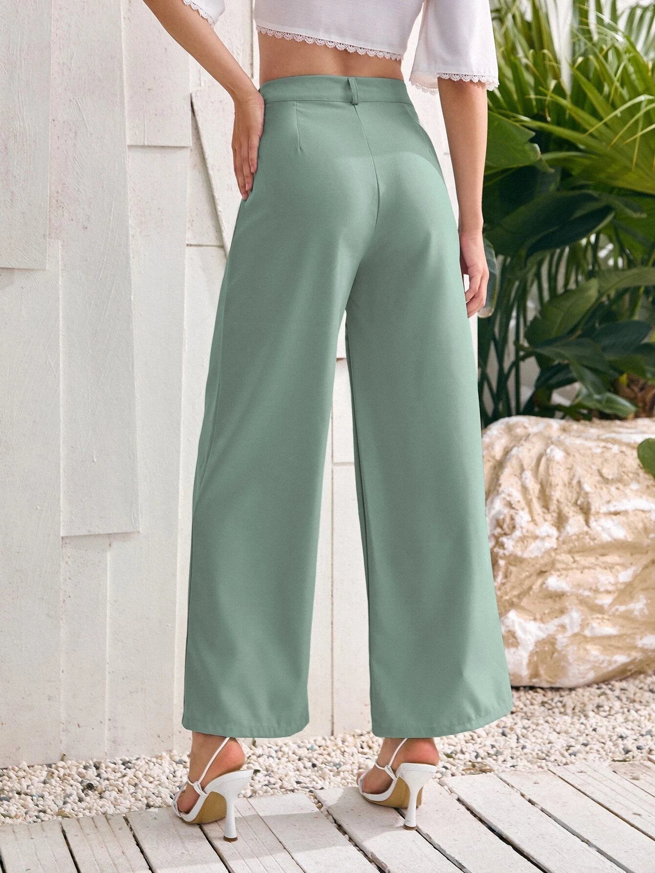 Privé Women'S Solid Color Loose Fit Pants