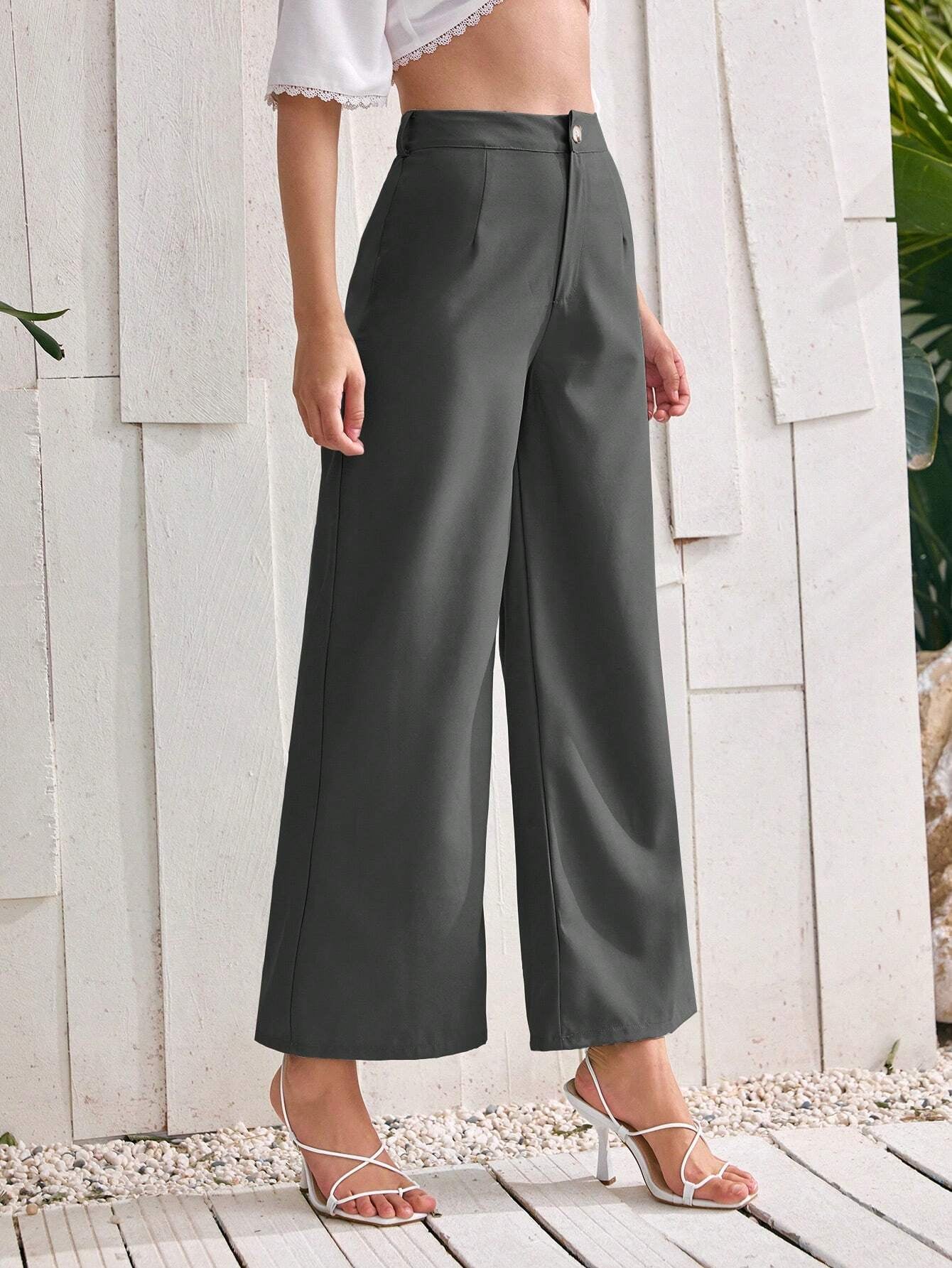Privé Women'S Solid Color Loose Fit Pants