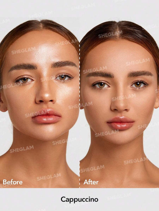 SHEGLAM بودرة تثبيت مخبوزة للتحكم في الزيت وخالية من المسام