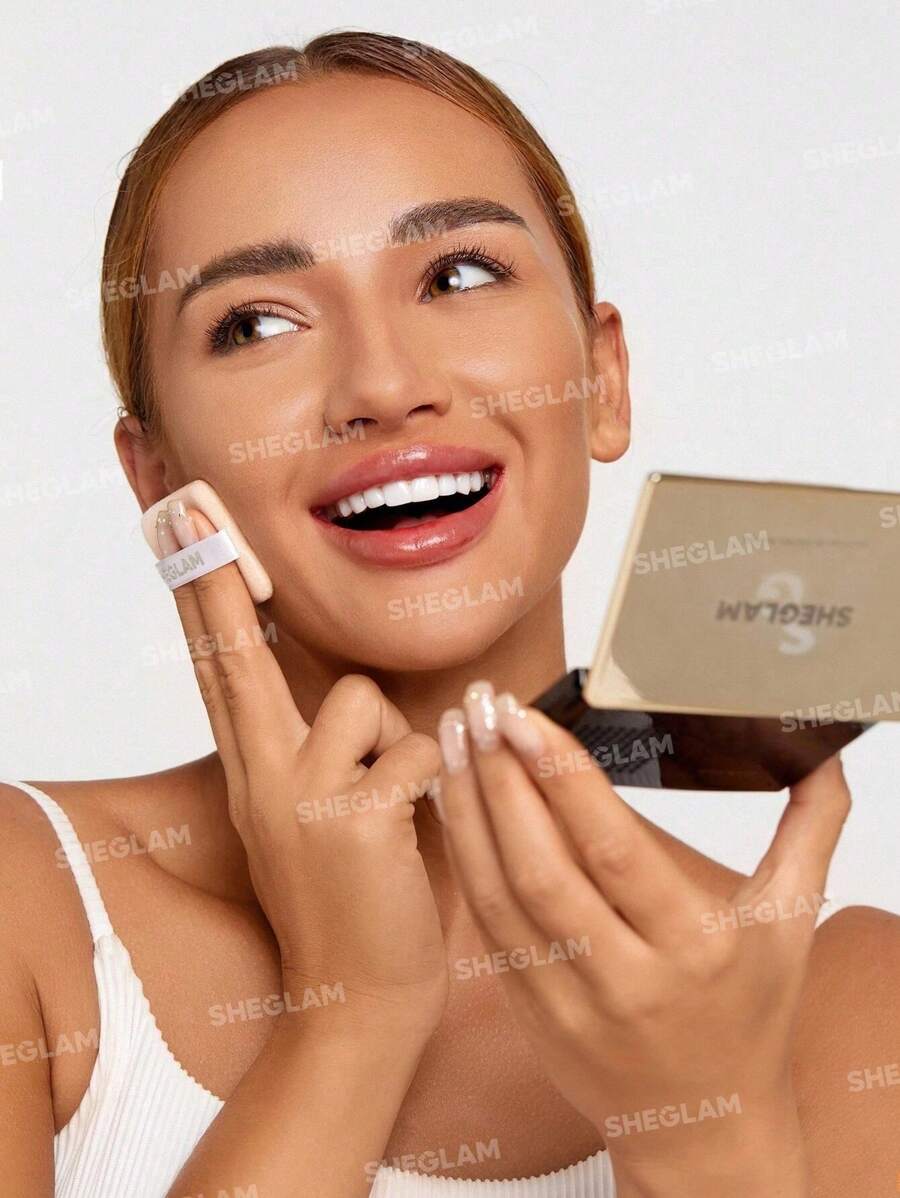 SHEGLAM مسحوق ضد الزيوت والمسام ذو اللون الرملي الداف