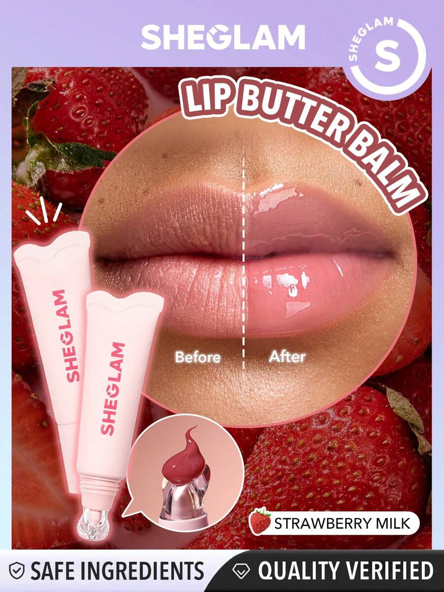SHEGLAM-Strawberry Milk زيت مرطب للشفاه بلون