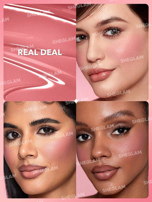 SHEGLAM أحمر خدود سائل طويل الأمد مقاوم للماء